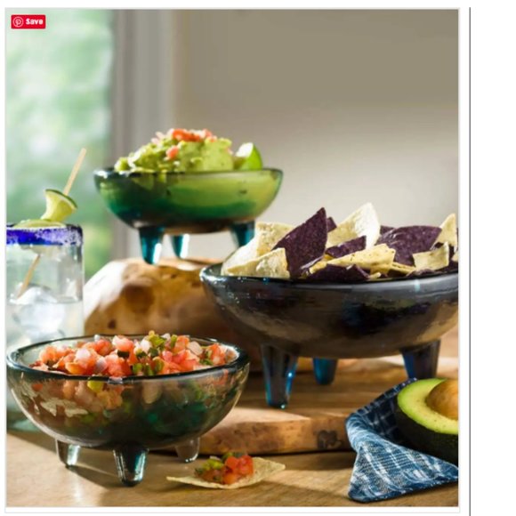 Viva Terra Other - Viva Terra | molcajete recycled serving bowl -small cobalt blue